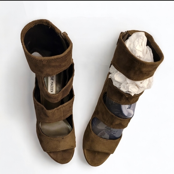 Steve Madden Tawny olive green caged heels size 9 - Picture 7 of 13